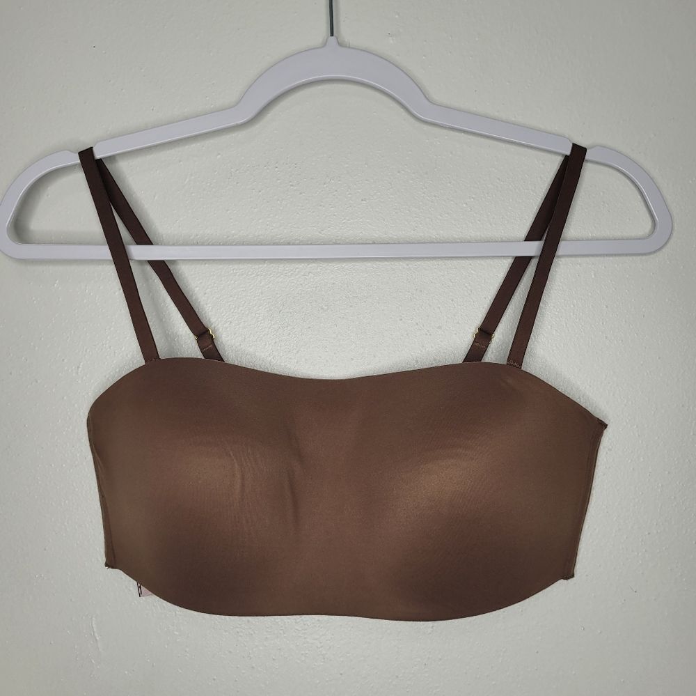 Victoria's secret brown Lightly lined  No wire adjustable strap bra size Medium